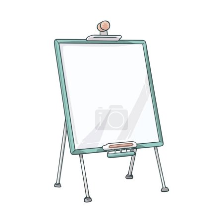 Illustration for Teaching creativity on blank whiteboard icon isolated - Royalty Free Image