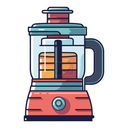 Illustration for Colored blender design icon isolated - Royalty Free Image
