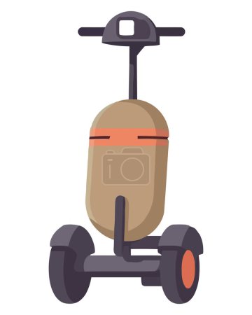 Ilustración de Ilustración de bicicleta de transporte sobre blanco - Imagen libre de derechos