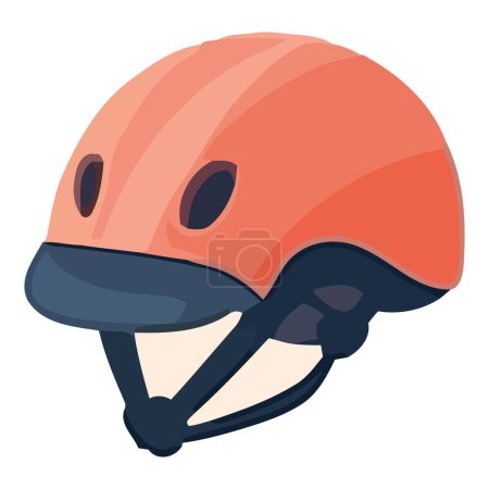 Illustration for Cycling helmet design over white - Royalty Free Image