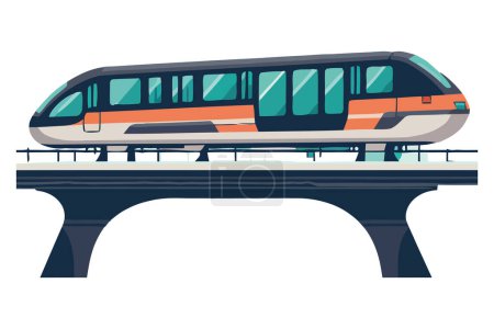 Ilustración de Diseño de vagón de tren sobre blanco - Imagen libre de derechos