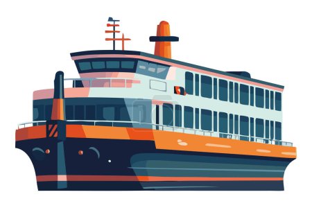 Ilustración de Navegación de pasajeros diseño sobre blanco - Imagen libre de derechos