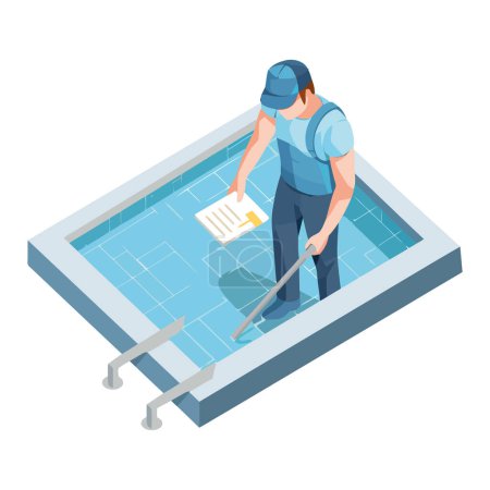 Illustration for Construction worker with hardhat icon isolated - Royalty Free Image