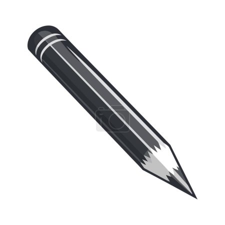 Ilustración de Icono de lápiz agudo en la ilustración de fondo blanco - Imagen libre de derechos