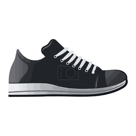 Illustration for Modern sports shoe design icon isolated - Royalty Free Image