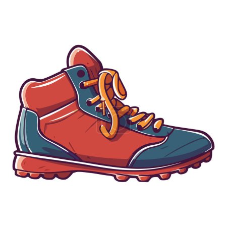 Illustration for Muscular athlete jogging in modern sports shoes icon isolated - Royalty Free Image