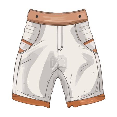 Illustration for Pants fashion for men and women icon isolated - Royalty Free Image