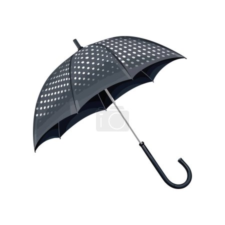 Illustration for Umbrella symbolizes safety in wet weather outdoors icon isolated - Royalty Free Image