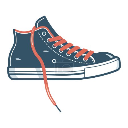Téléchargez les illustrations : Icône d'entraînement sportif chaussure isolé - en licence libre de droit