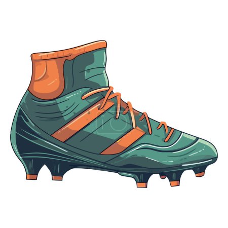 Ilustración de Suela de goma de zapato deportivo, icono de equipo deportivo aislado - Imagen libre de derechos