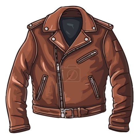 Illustration for Winter jacket for man fashion over white - Royalty Free Image