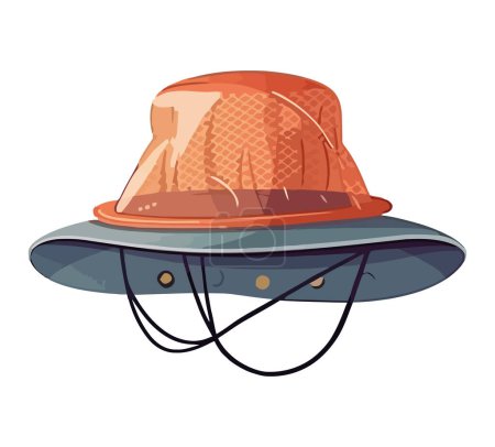 Illustration for Hat isolated icon for adventure isolated - Royalty Free Image