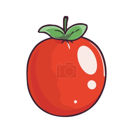 Illustration for Juicy organic tomato, a symbol of freshness icon isolated - Royalty Free Image