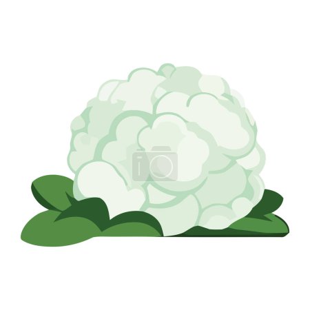 Illustration for Green brain plant symbolizes growth and imagination. isolated - Royalty Free Image