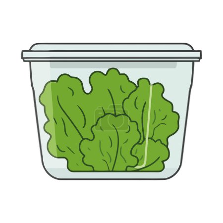 Illustration for Fresh organic vegetables in a transparent jar icon isolated - Royalty Free Image