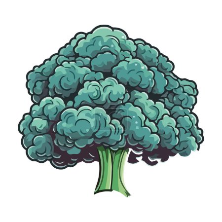 Illustration for Human brain and leaf symbolize nature intelligence. isolated - Royalty Free Image
