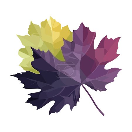 Ilustración de Naturaleza belleza en hojas icono aislado - Imagen libre de derechos