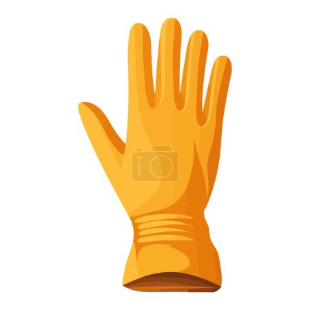 Illustration for Protective gloves vector illustration over white - Royalty Free Image