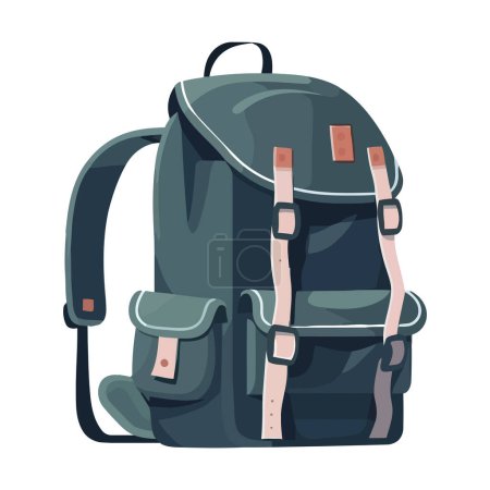 Illustration for Backpack design illustration over white - Royalty Free Image