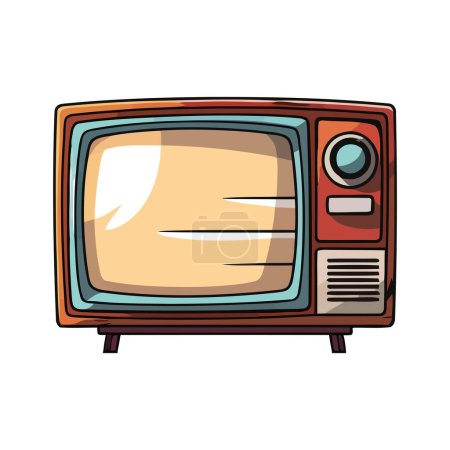 Illustration for Retro tv design over white - Royalty Free Image