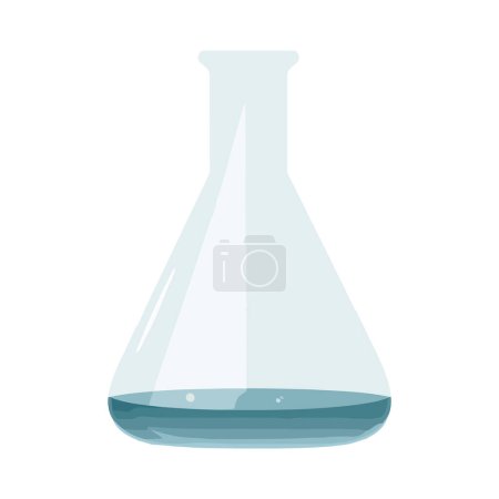 Illustration for Laboratory glassware equipment over white - Royalty Free Image