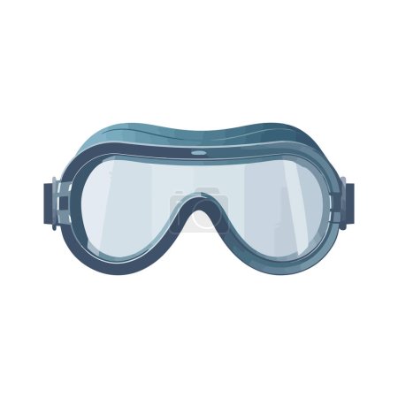 Ilustración de Diseño de gafas de buceo sobre blanco - Imagen libre de derechos