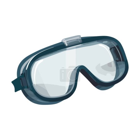 Photo for Swimming goggles design over white - Royalty Free Image