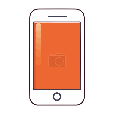 Téléchargez les photos : Téléphone portable moderne sur blanc - en image libre de droit