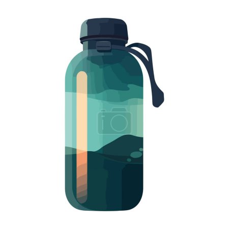 Illustration for Transparent plastic jar over white - Royalty Free Image