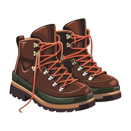 Ilustración de Par de zapatos deportivos con suelas verdes sobre blanco - Imagen libre de derechos