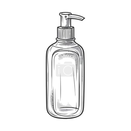 Illustration for Lotion bottle design over white - Royalty Free Image