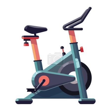 Illustration for Athlete cycling illustration over white - Royalty Free Image