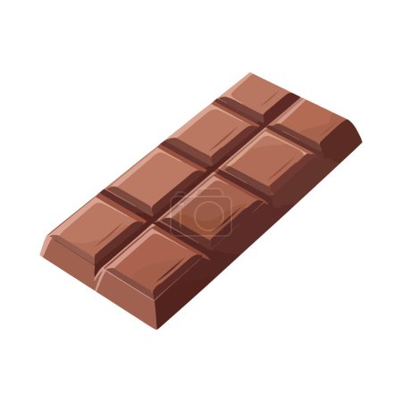 Illustration for Chocolate bar design over white - Royalty Free Image