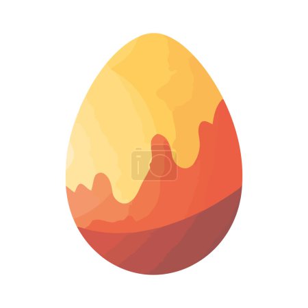 Illustration for Colored eggs design over white - Royalty Free Image