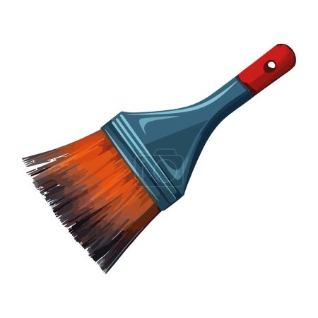 Illustration for Paintbrush handle symbolizes creativity icon isolated - Royalty Free Image