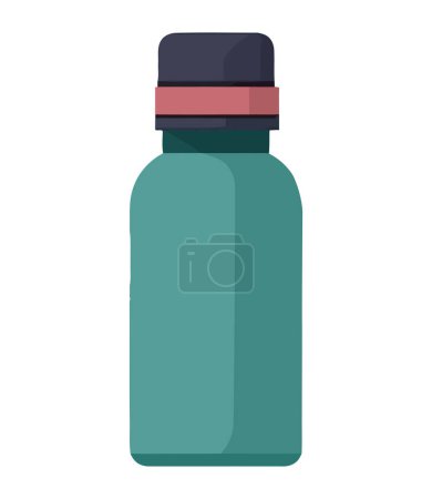 Illustration for Water bottle equipment illustration icon isolated - Royalty Free Image