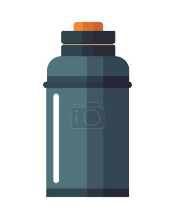 Ilustración de Diseño vectorial moderno de icono de botella de plástico brillante aislado - Imagen libre de derechos