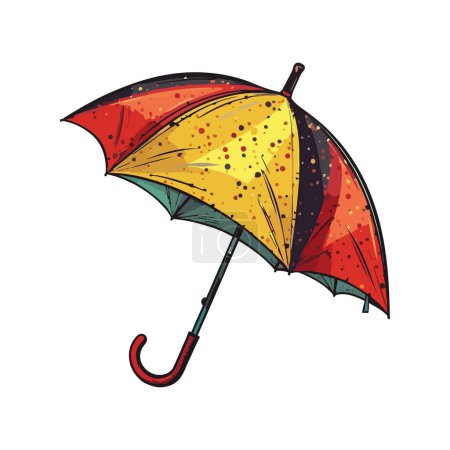 Illustration for Umbrella for weather wet icon isolated - Royalty Free Image