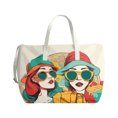 Illustration for Fashionable handbag for women icon isolated - Royalty Free Image