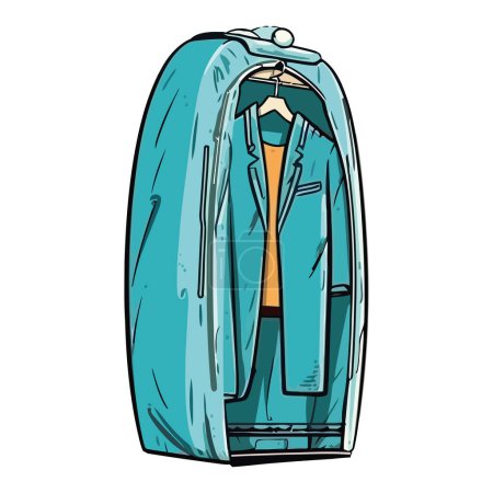 Ilustración de Armario moderno para trajes icono aislado - Imagen libre de derechos