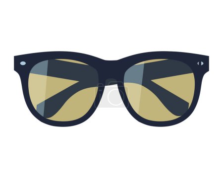 Illustration for Fashionable eyewear for summer sun protection icon isolated - Royalty Free Image