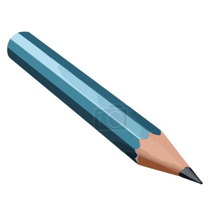 Ilustración de Icono de equipo de lápiz de color creativo aislado - Imagen libre de derechos