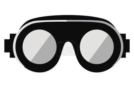 Ilustración de Diseño moderno de gafas de sol sobre blanco - Imagen libre de derechos
