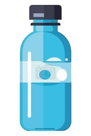 Illustration for Freshness in a bottle over white - Royalty Free Image