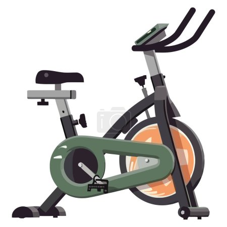 Illustration for Sport bicycle illustration over white - Royalty Free Image