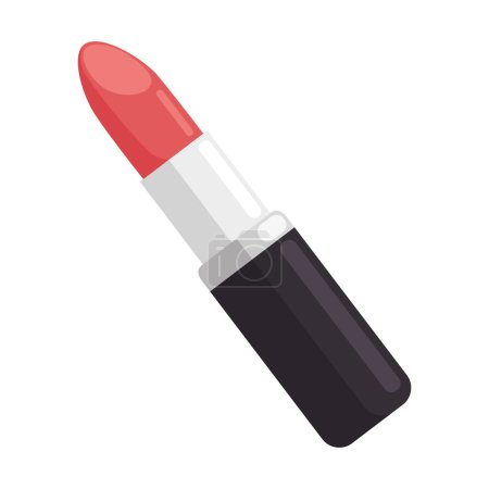 Illustration for Cosmetic lipstick makeup icon isolated - Royalty Free Image