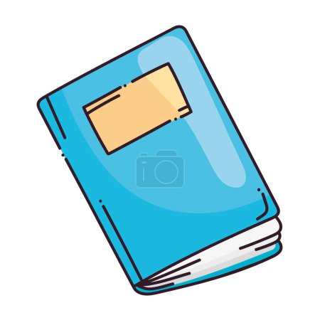 Illustration for School book read icon isolated - Royalty Free Image