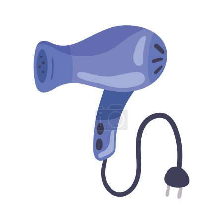 Illustration for Hair dryer icon isolated illustration - Royalty Free Image