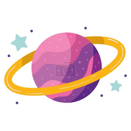 Illustration for Space planet cosmos icon isolated illustration - Royalty Free Image