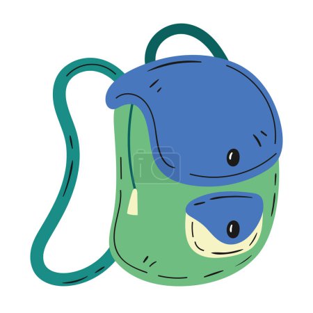 Illustration for School bag icon isolated illustration - Royalty Free Image